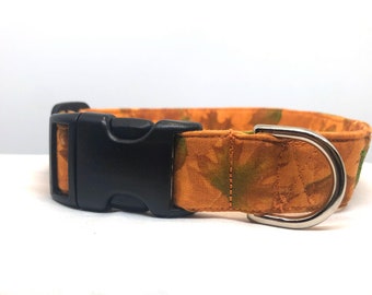 Autumn Dog Collar: Embroidered Personalized Fall Collar