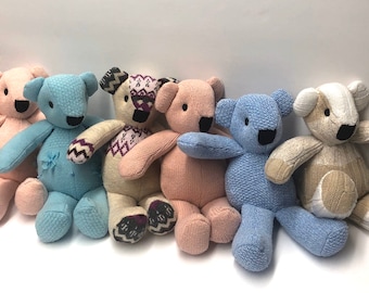 Keepsake Memory Bear: Handmade from Baby Onesie Clothing