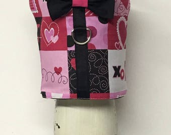 Valentine's Day Dog Harness