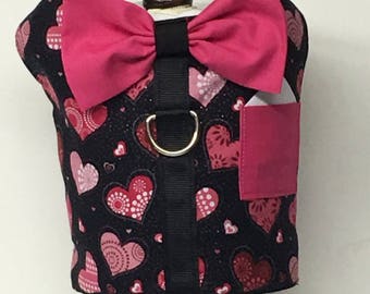 Valentine's Day Dog Harness