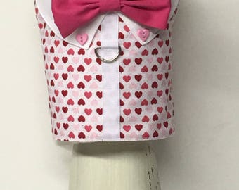 Valentine's Day Dog Harness