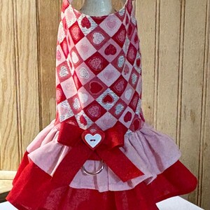 Valentine’s Day Dog Dress: Custom Pet Clothing, Monogram Option image 2