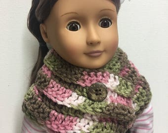 18" Doll Scarf, American Girl Doll Shawl, 18" Doll Clothes, 18" Doll Clothing, 18" Doll Accessories, Doll Coat, 18" Doll Jacket