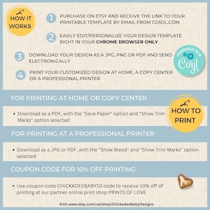 a poster with instructions on how to use a printer