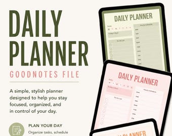 Weekly Planner Digital Download - Daily To Do List, Weekly Planner Printable, Undated Daily Planner, Minimalist To Do List, Desk Planner
