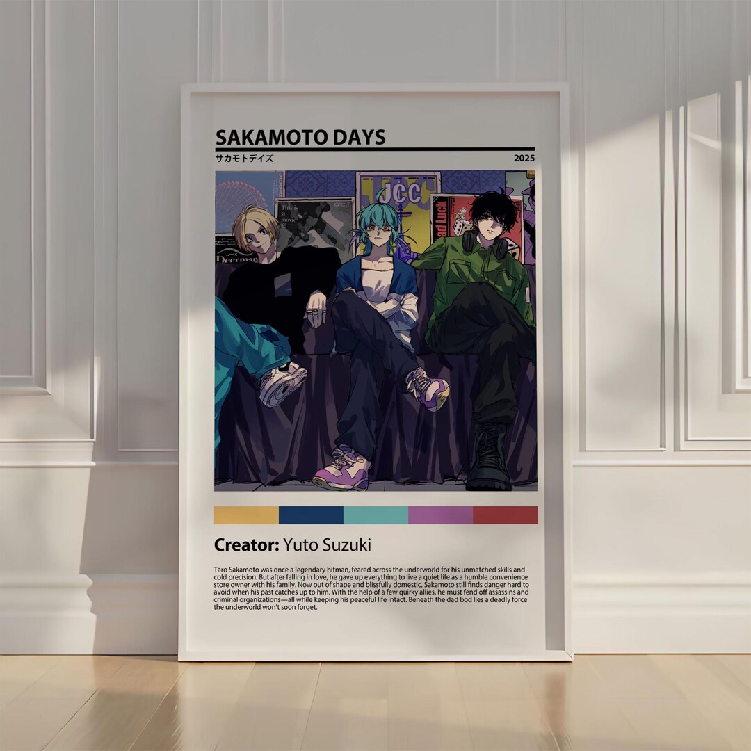 thumbnail image 2 of Best Anime Posters - A3 / A4 Japanese Manga Wall Art - Top 100 Classic Retro Room Decor (Buy 2 Get 2 Free) 2 of 4