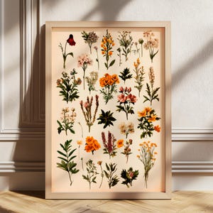 Impressões florais vintage, arte botânica minimalista para impressão, impressão botânica, impressão de galeria botânica, arte de parede floral para impressão, arte de flores