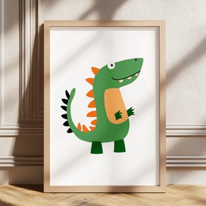 Crocodile Nursery Print, Green Animal Wall Art, Kids Room Decor, Cute Alligator Art, Digital Download, Alligator Prints, Crocodile Nursery