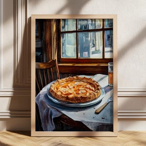Vintage Apple Pie Wall Art Print, Retro Wall Art, Aesthetic Kitchen Decor, Kitchen Wall Art, Apple Pie Print, Retro Poster, Trendy Poster