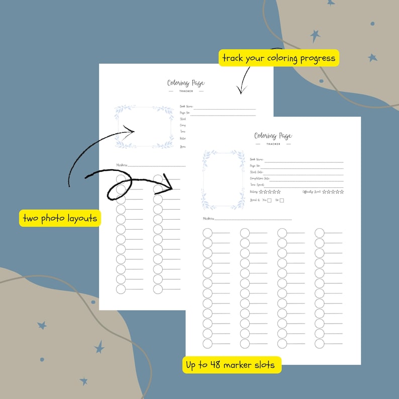 Color In Progress Tracker Coloring Page Tracker | Circle | Printable Project Organizer (PDF) - Etsy