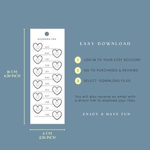 May include: A white rectangular tag measuring 16 cm or 6.30 inches by 6 cm or 2.36 inches, featuring the text GUANGNA 240 and a series of heart icons with numbers 810, 652, 787, 729, 811, 640, 816, 812, 637, 788, 741, and 793 with circles.