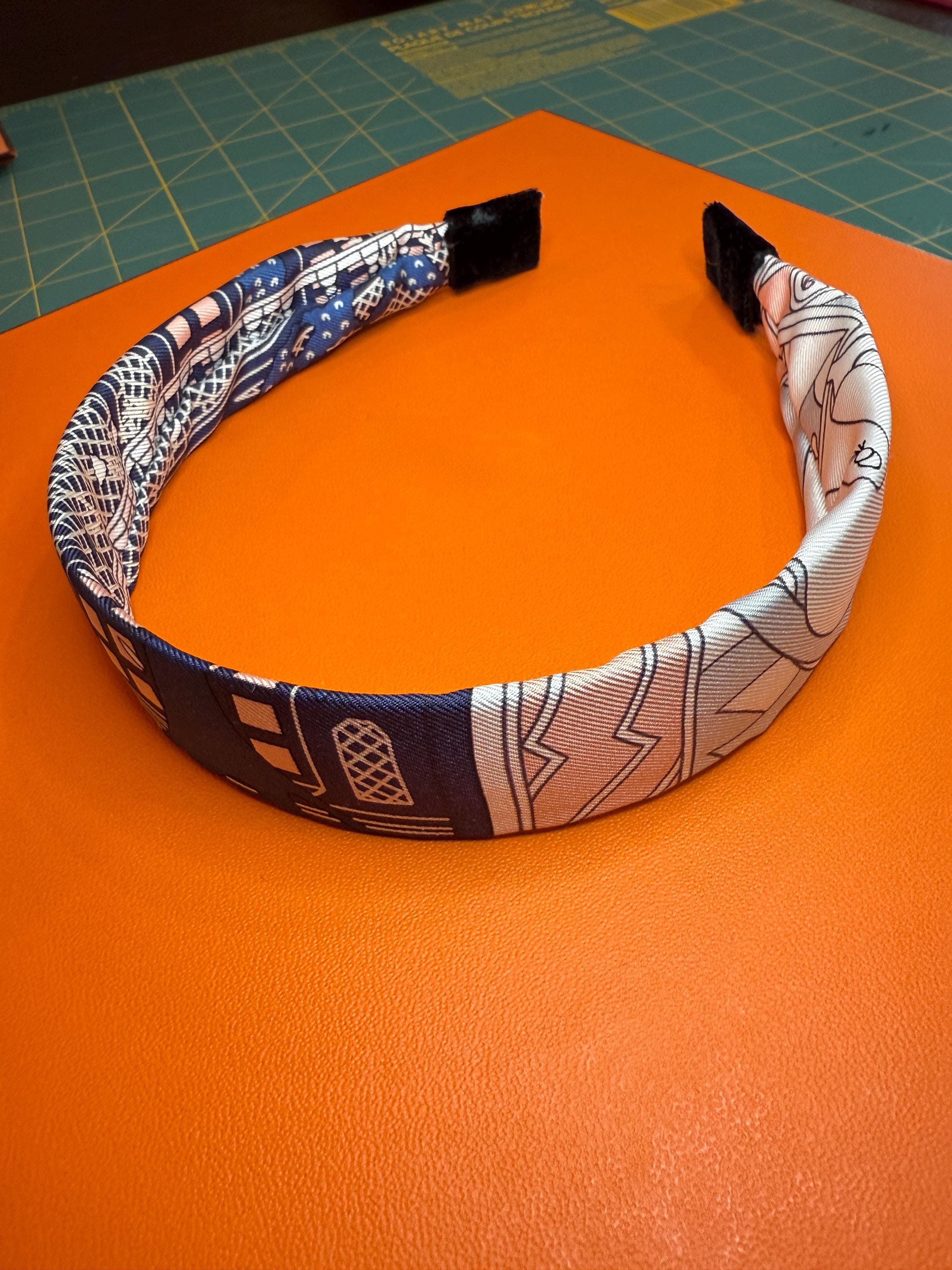 1980’s Vintage Thick French Headband in a Red Marbled Design, Deadstock, OSFM d4dbe94e-830c-4659-9939-  main image 3