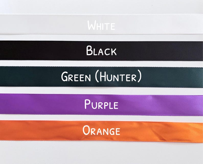 Selection Off Ribbon Braided Satin Ribbon Lei – Custom 3 Colors, 2 Inch Width – Graduation ...