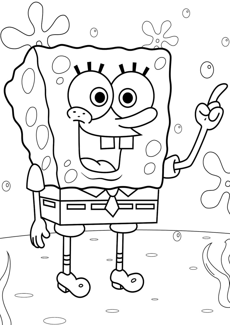 50+ Spongebob Characters Coloring Pages – Printable Kids Coloring Book ...