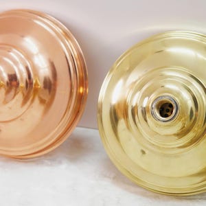 Unlacquered Solid Brass Rain Shower Head, Round Handmade Vintage Showerhead, Works For Outdoor, Unlacquered Solid Copper Rain Shower Head,