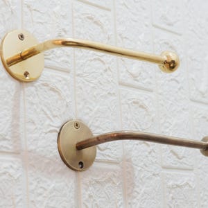 Porta carta igienica in ottone non laccato, porta carta igienica in ottone in stile vintage, opzioni di finitura oro e anticata