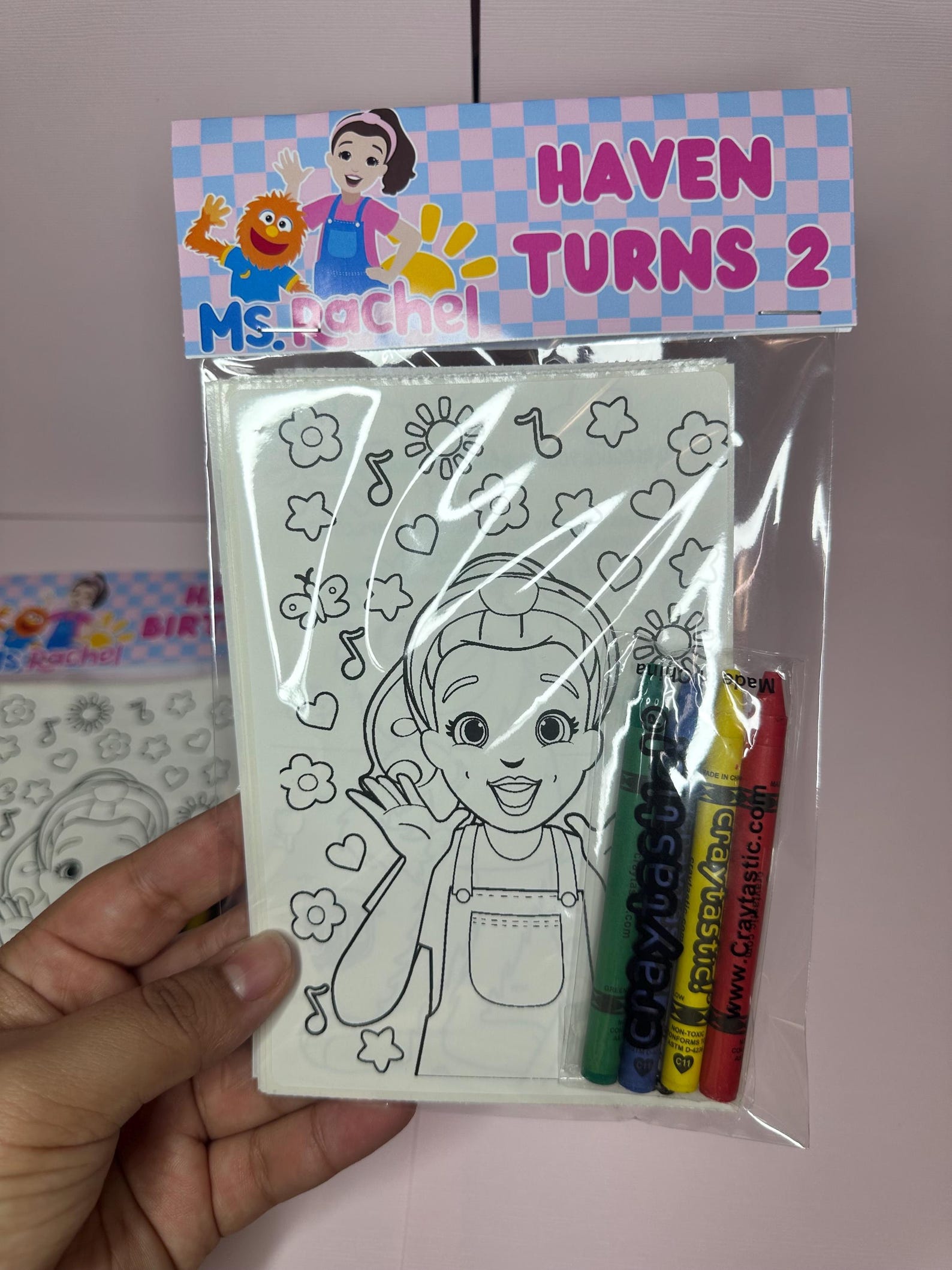 Ms. Rachel Birthday Party Favor: Custom Coloring Sticker Pack With ...
