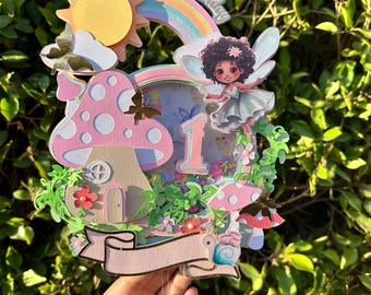 FAIRY FIRST birthday cake topper