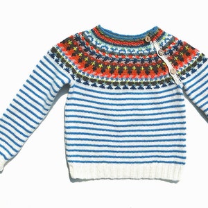 Marinière Striped Sweater with Fair isle Yoke image 5