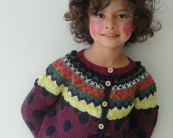 Girls Fair isle Cardigan