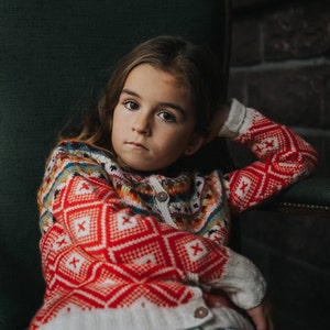 Fair Isle Cardigan for Girls image 1