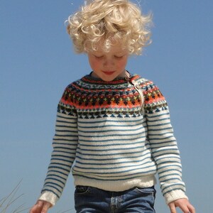 Marinière Striped Sweater with Fair isle Yoke image 4