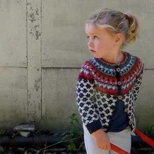 Fair isle Cardigan for Girls image 2