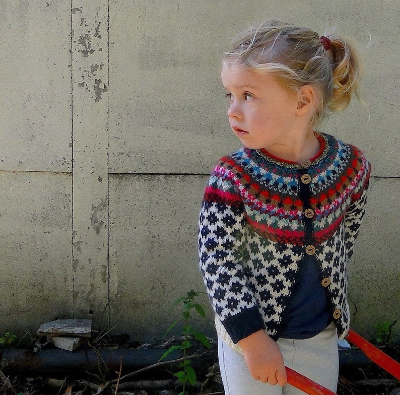 Fair isle Cardigan for Girls image 2