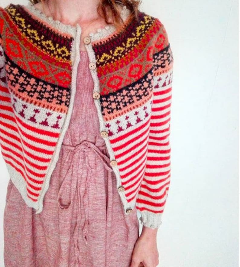 Maglione Fair Isle da donna immagine 6