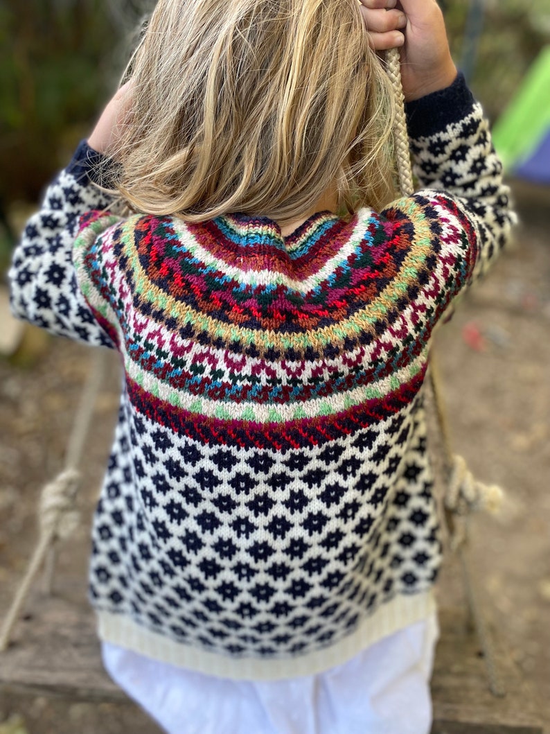 Fair isle Cardigan for Girls image 10