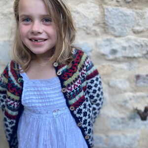 Fair isle Cardigan for Girls image 8