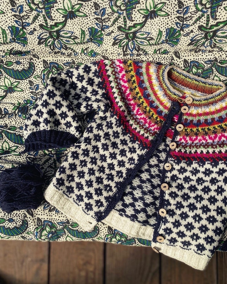 Fair isle Cardigan for Girls image 7