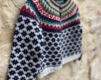 Cardigan Fair Isle per ragazze