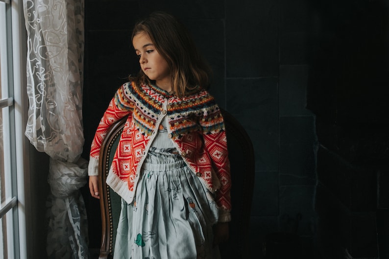 Fair Isle Cardigan for Girls image 3