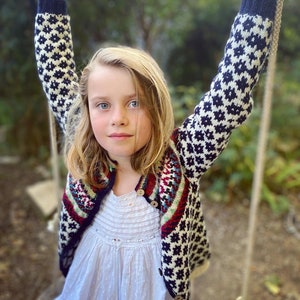 Fair isle Cardigan for Girls image 9