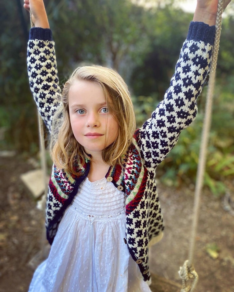 Fair isle Cardigan for Girls image 9