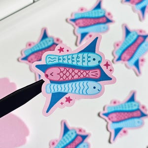 Star Fishies Vinyl Sticker | Cute Aesthetic Fish Sea Sardine Waterproof Vinyl Sticker
