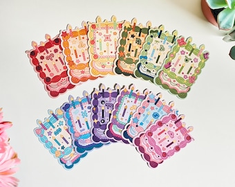Zodiac Cake Vinyl Sticker Collection | Aries, Taurus, Gemini, Cancer, Leo, Virgo, Libra, Scorpio, Sagittarius, Capricorn, Aquarius, Pisces