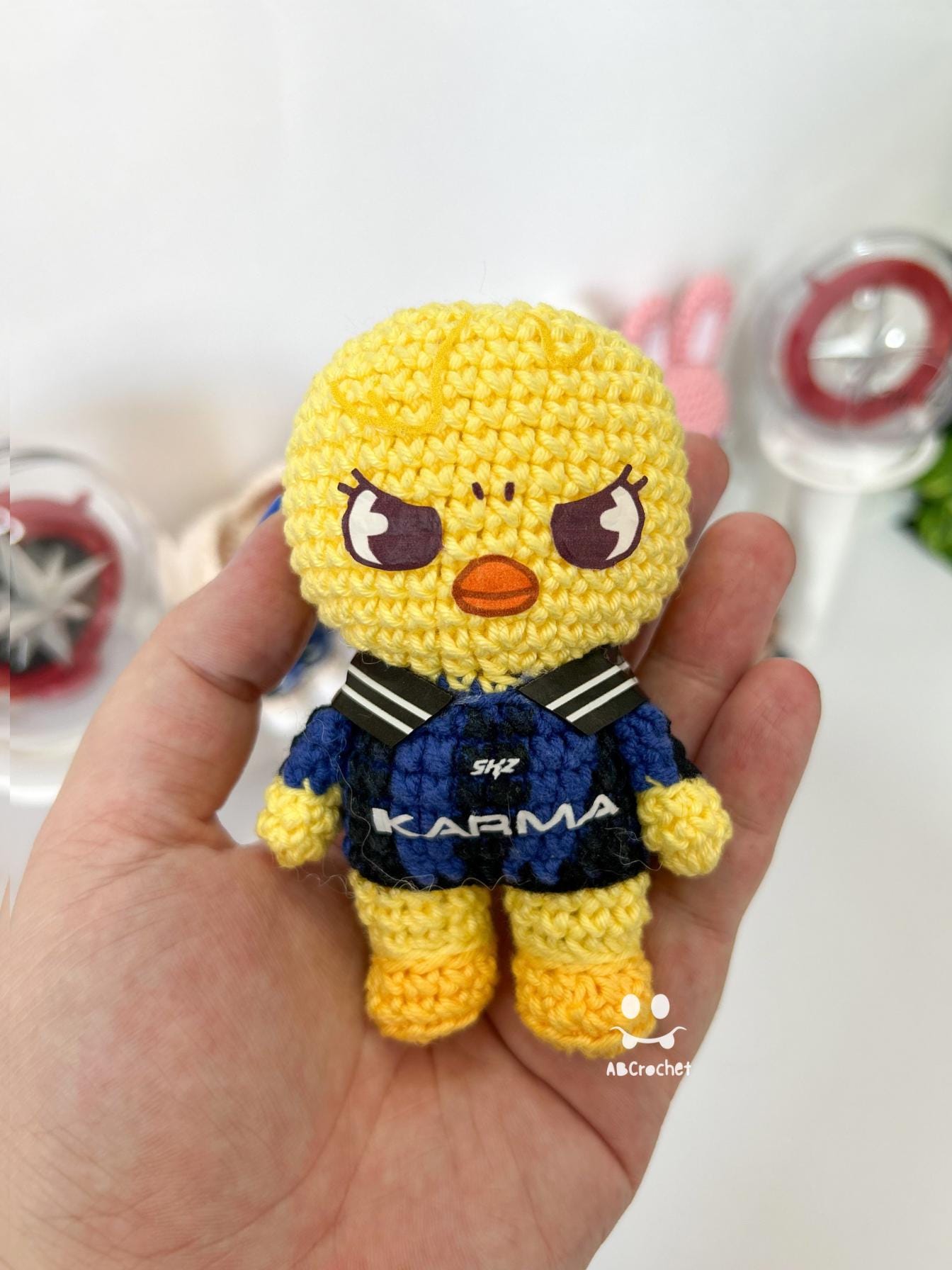 トイプードル あみぐるみ 野球ボール キーホルダー付き ✨カリスマくん