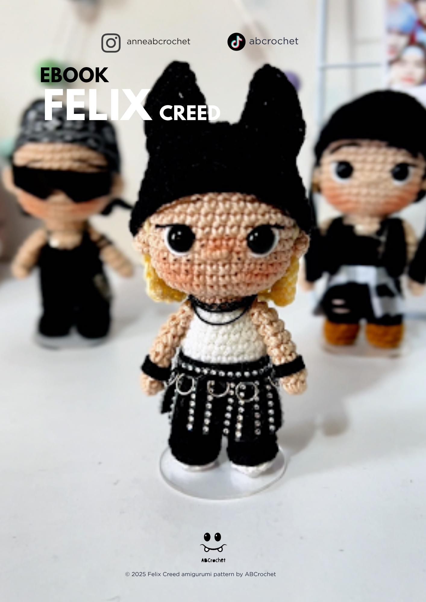 Mini Felix Stray Kids Creed Inspired Amigurumi | SKZ Crochet Doll