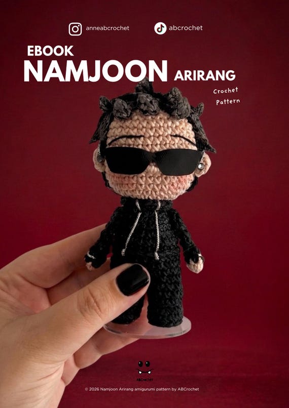 Namjoon Arirang Amigurumi Pattern PDF | Rm BTS Inspired Crochet