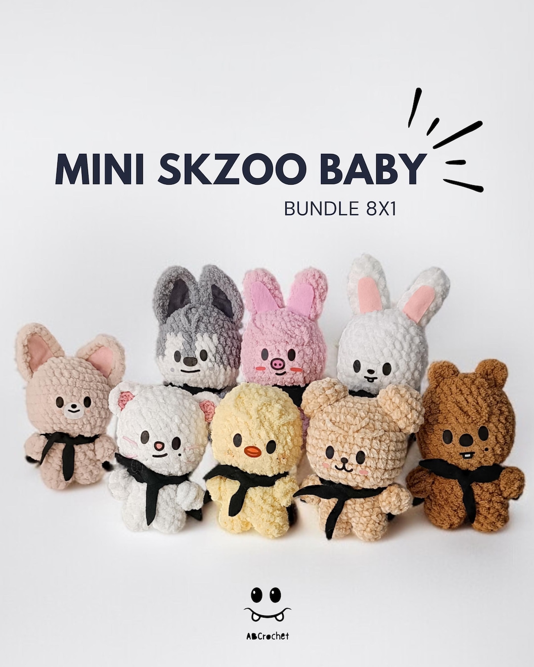 Ebook Stray Kids Skzoo BABY BUNDLE (8 in 1) (EN) Amigurumi Crochet