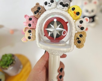 DIGITAL English pattern SKZoo Inspired Crochet Cover for Nachimbong + Keychains | Stray Kids Lightstick Cover | stray kids skzoo keychain