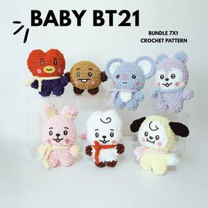 E-bok Baby PAKET (8 i 1) (SV) amigurumi virkmönster nyckelring