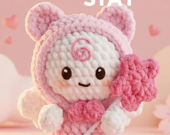 Stray Kids Starlight STAYZOO Crochet Pattern PDF | K-Pop Fanmade Amigurumi | Stray Kids Fanclub STAY 6th Gen 'Stay with our wings'