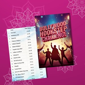 Bollywood Hookstep Dance Game, Instant Download, Printable Mehndi Night Game