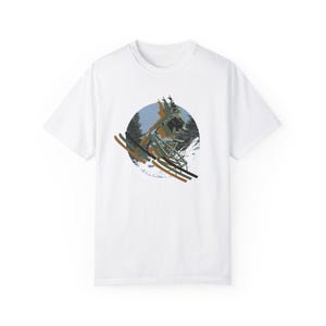 Ski Bike Unisex T-Shirt - Rad Dad & Bomb Mom Pisten Shirt, Shred the Gnar T-Shirt, Skifahren Snowboarder Geschenk, Wintersportbekleidung, Berg