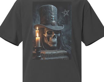 Camiseta oversize de Barón Samedi | Ropa de magia vudú | Amuleto espiritual
