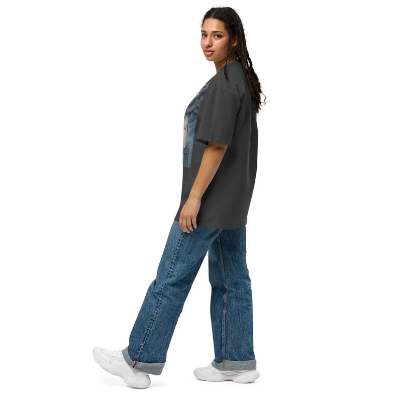 Camiseta oversize con efecto desgastado