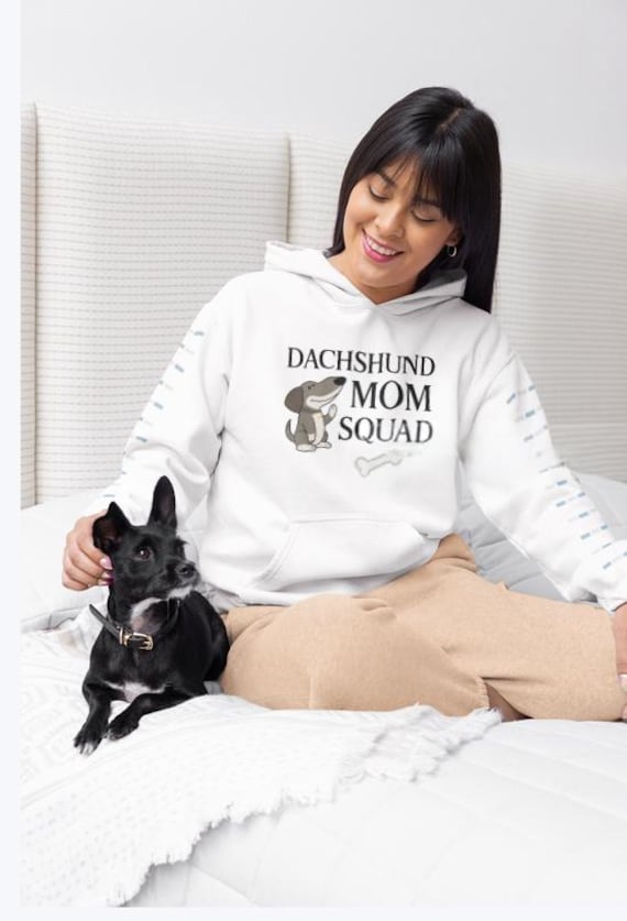 Funny Dachshund Mom Squad PNG Design for Sublimation, Dog Mom Shirt Digital Download, Cute Pet Lover Clipart for Mugs, Totes, Tees